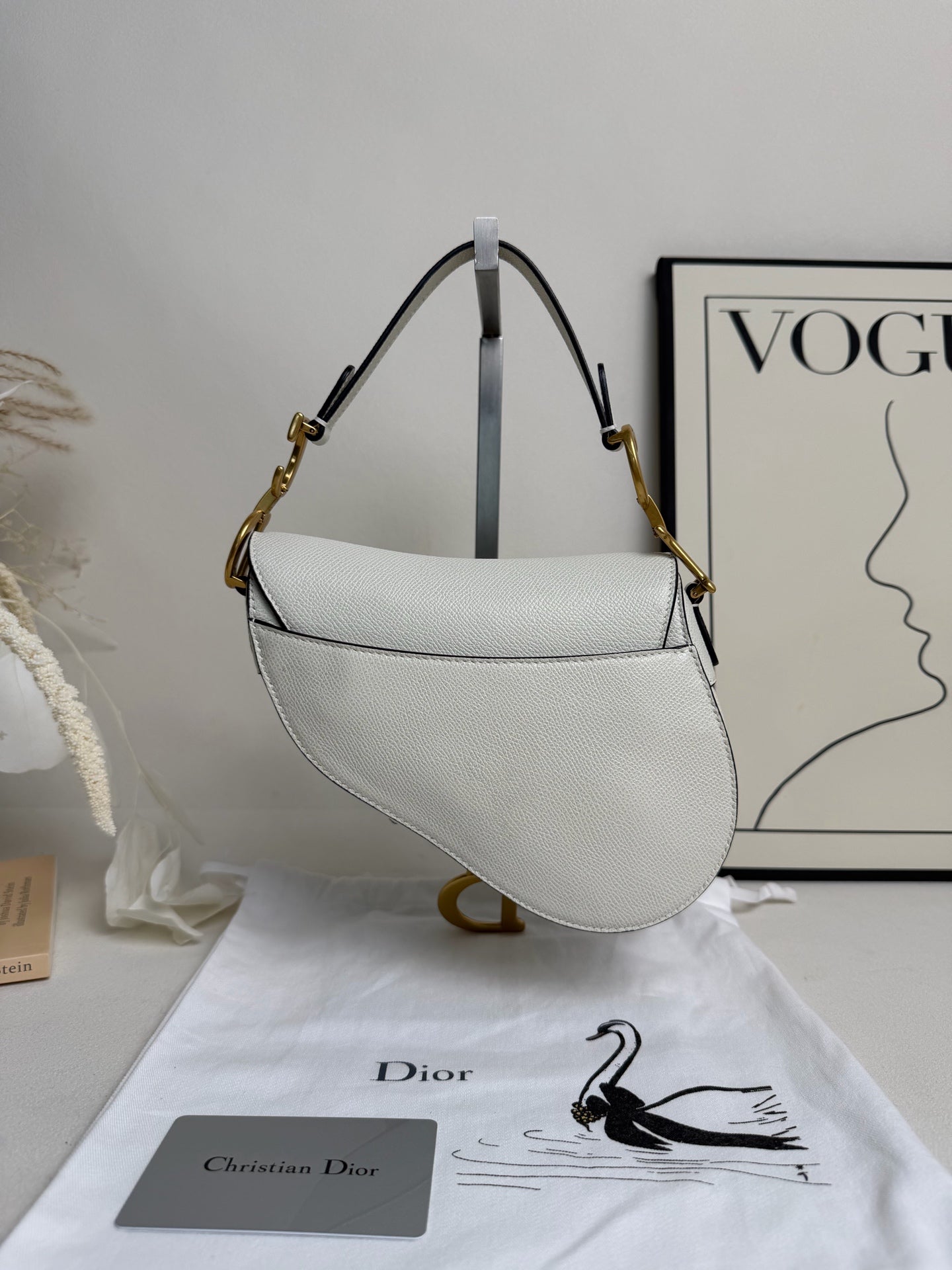 Dior - Saddle Bag - Leather - White - (small)
