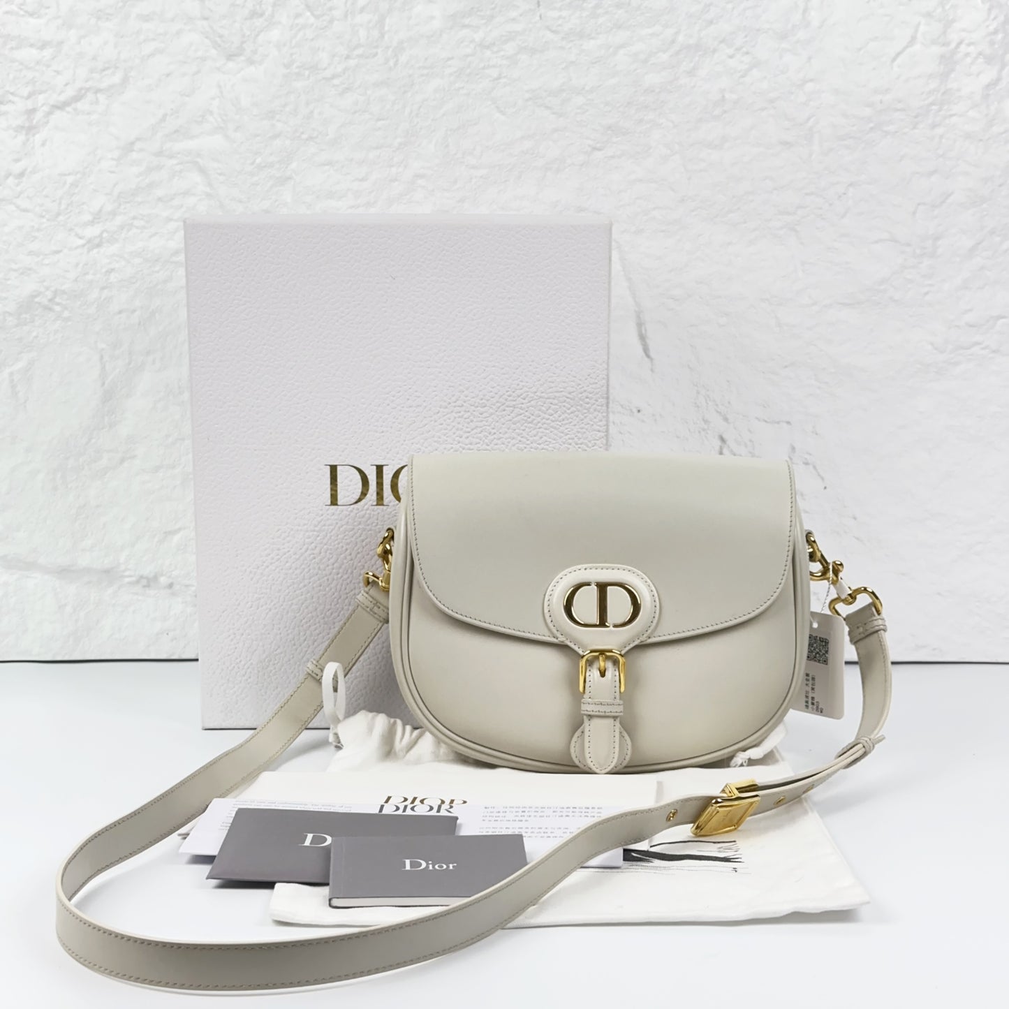 Dior - Saddle Bag - Leather - White - (small)