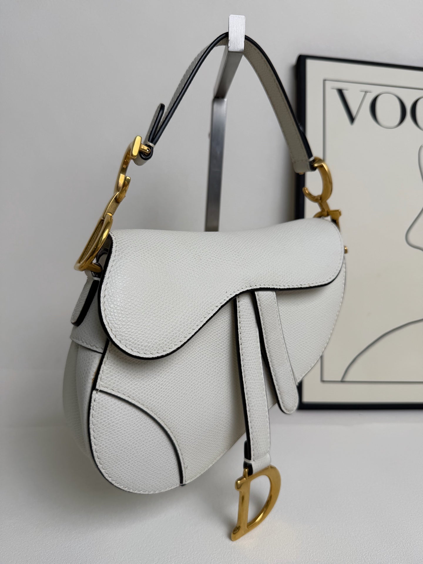 Dior - Saddle Bag - Leather - White - (small)