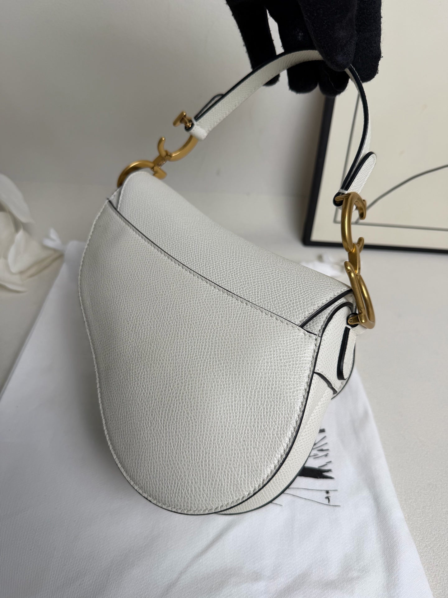 Dior - Saddle Bag - Leather - White - (small)