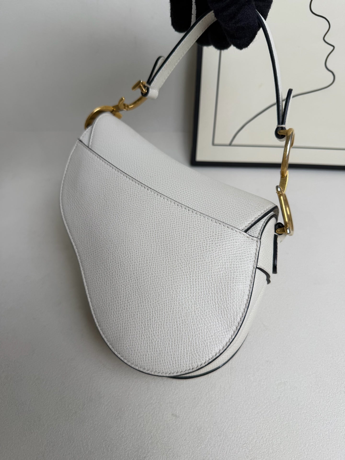 Dior - Saddle Bag - Leather - White - (Small)