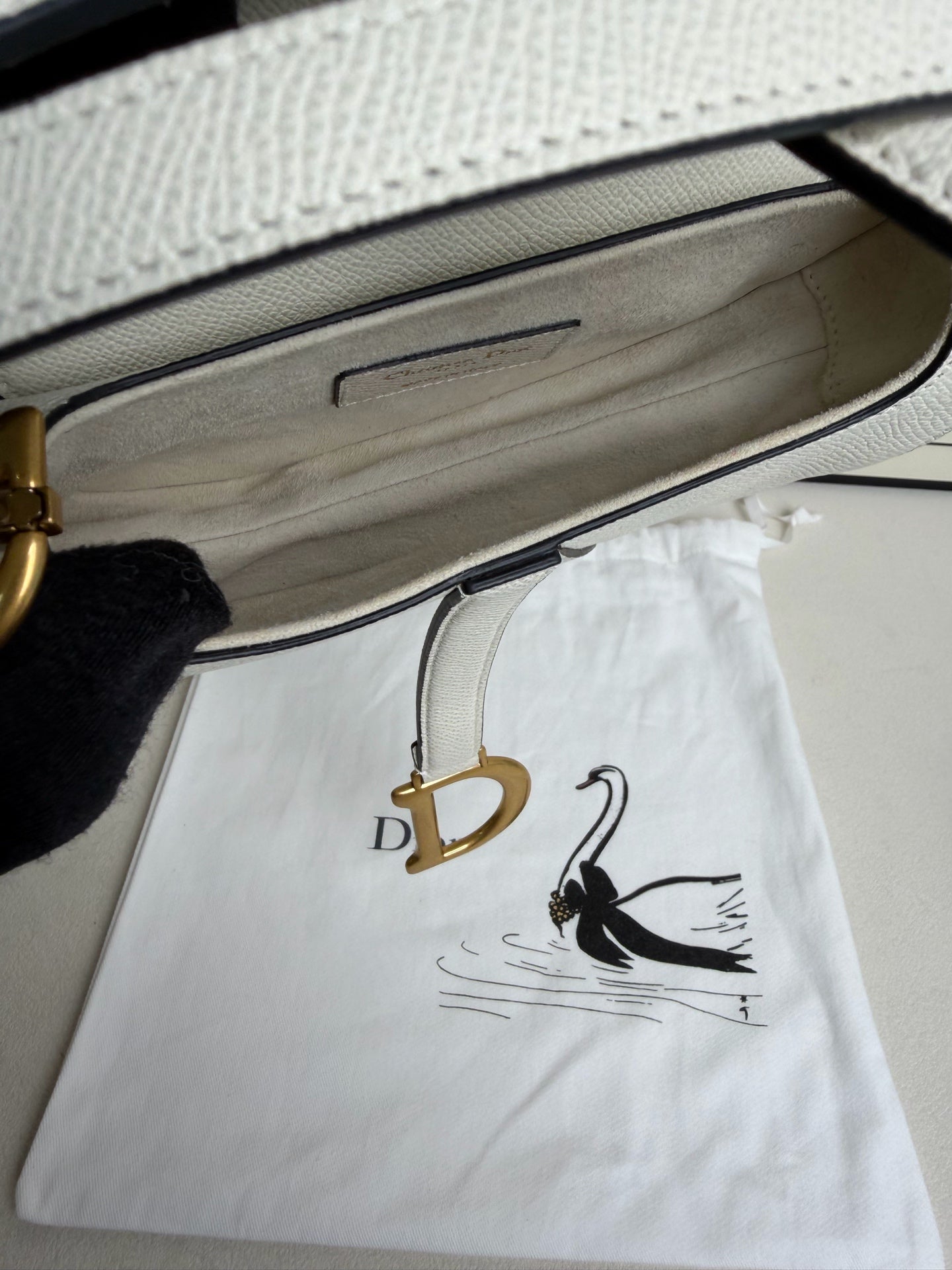 Dior - Saddle Bag - Leather - White - (small)