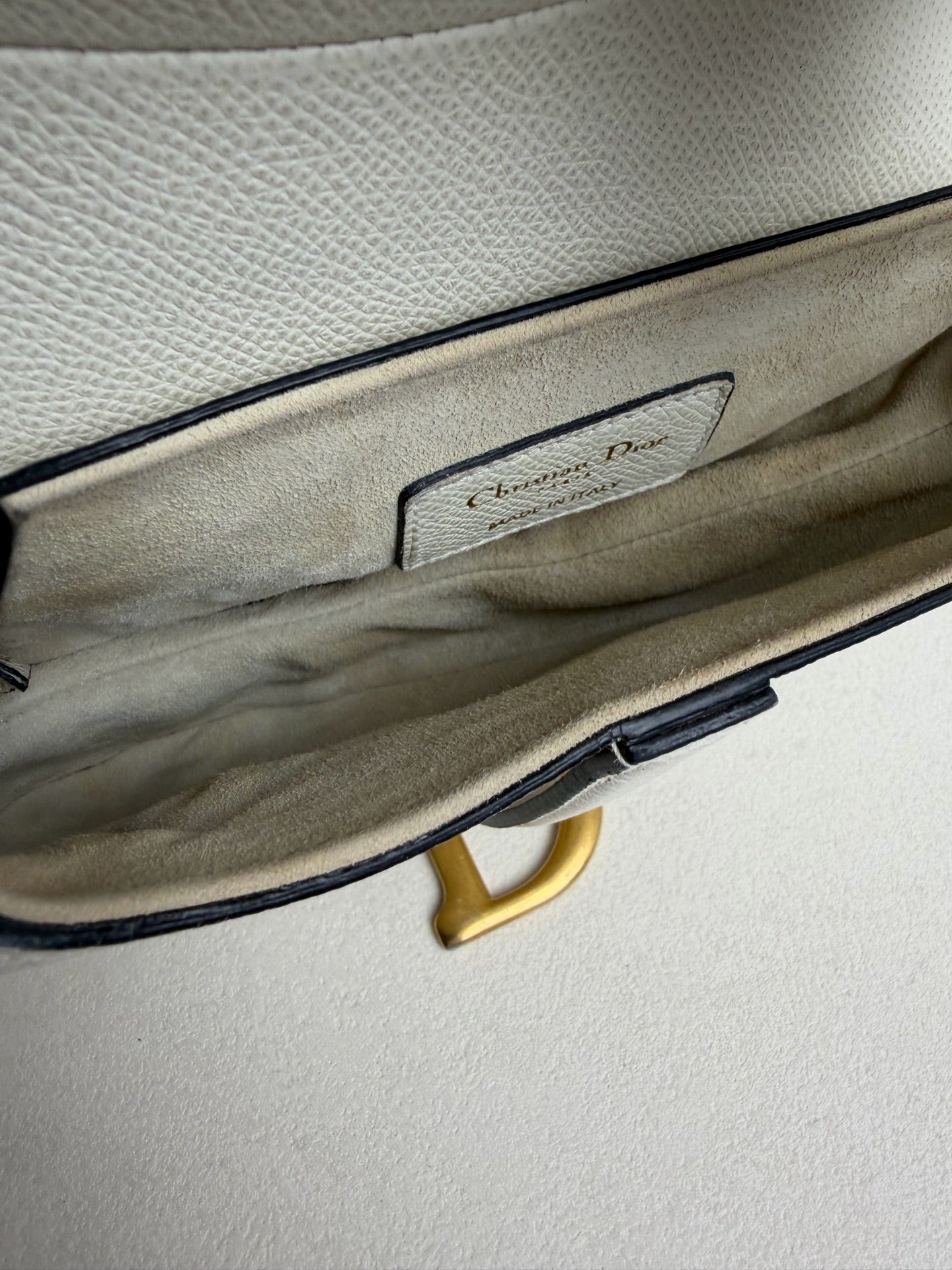 Dior - Saddle Bag - Leather - White - (Small)