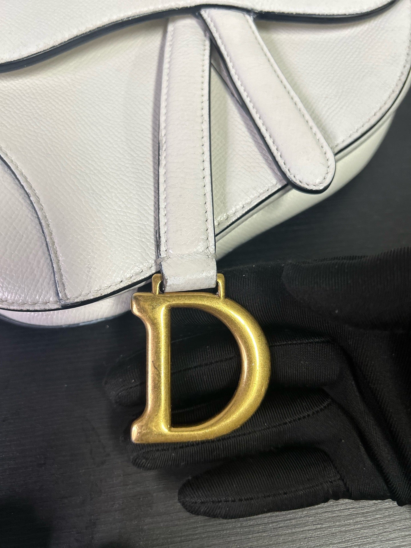 Dior - Saddle Bag - Leather - White - (small)