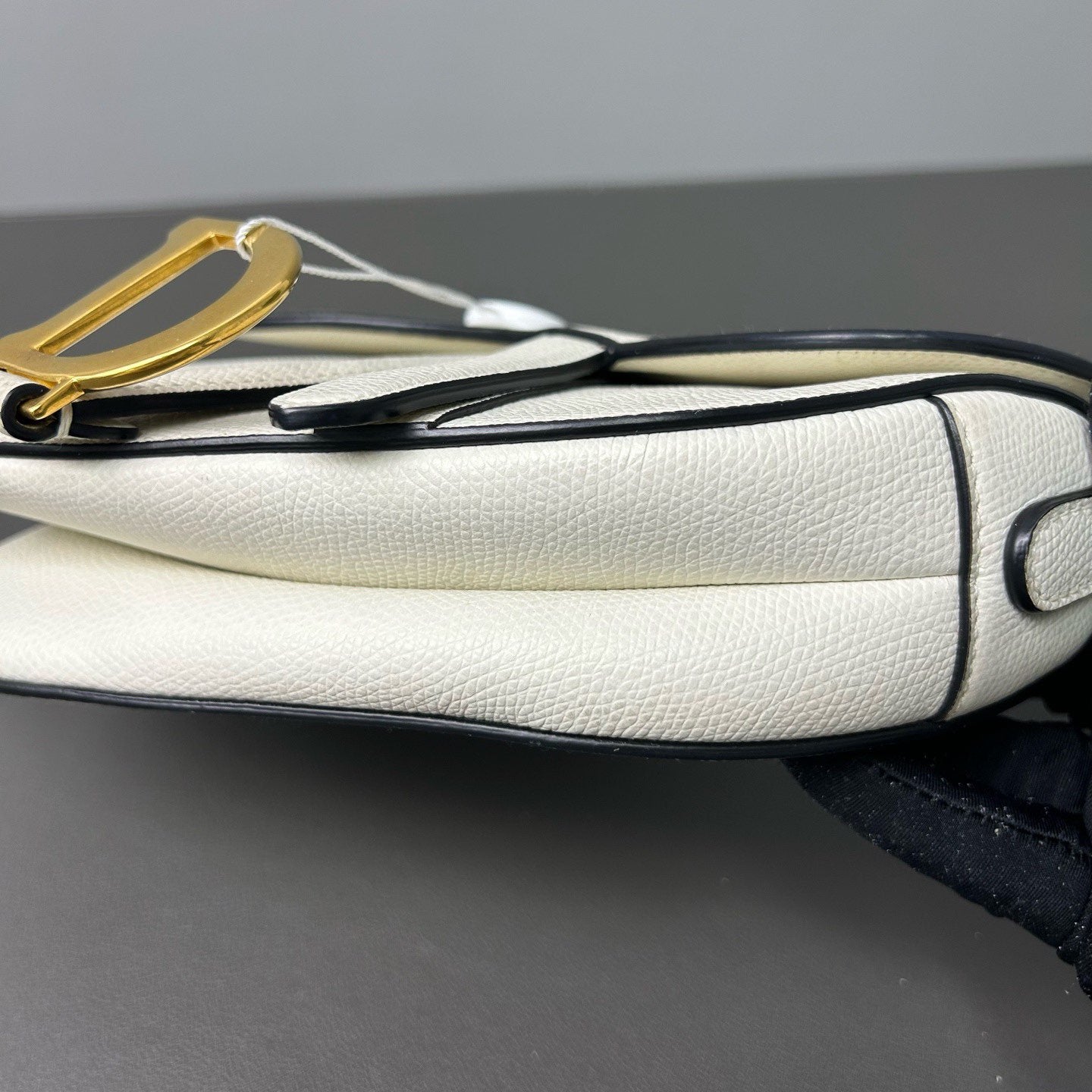 Dior - Saddle bag - Pebbled leather - White with Gold-Tone Hardware - (Small)
