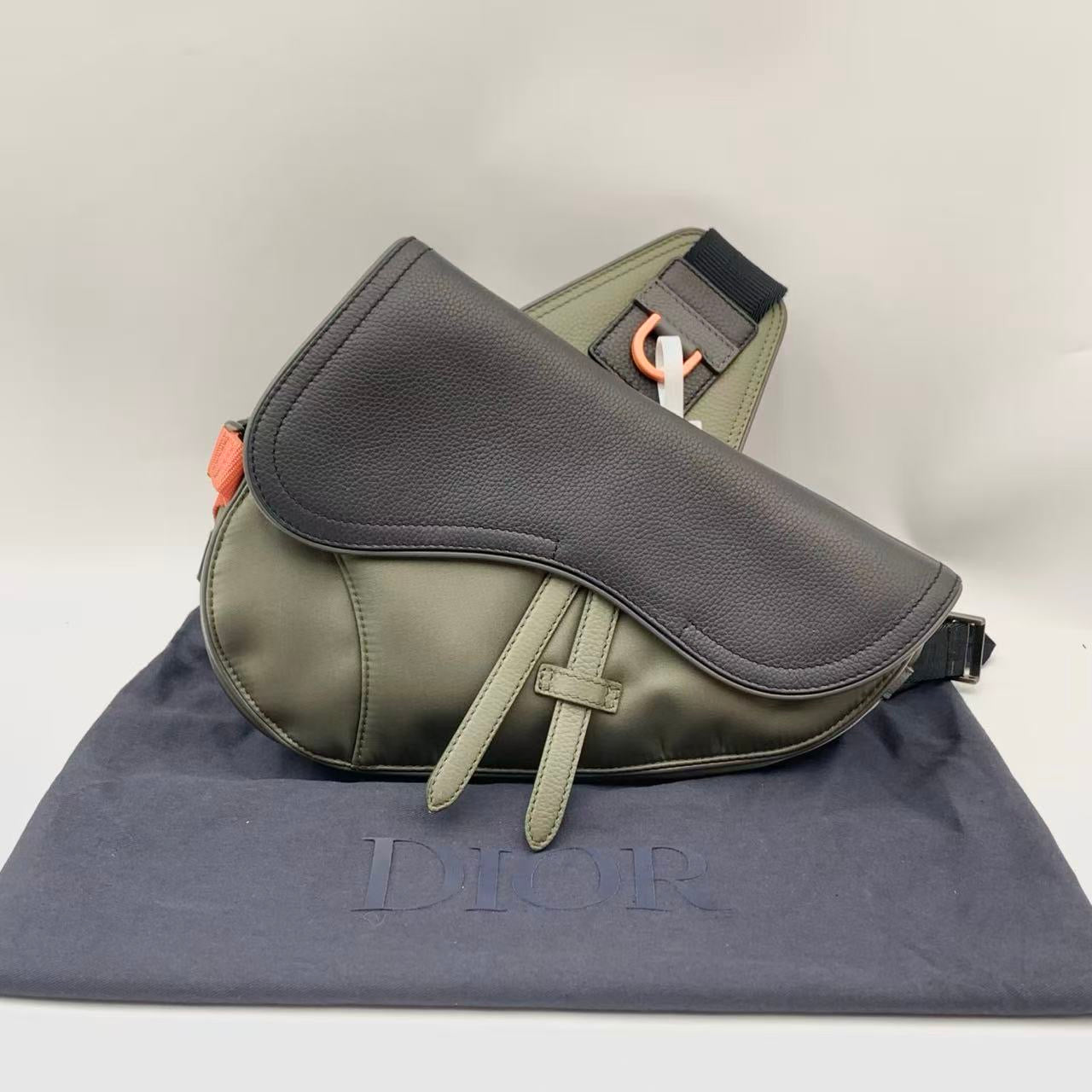 Dior - Saddle Bag Sacai Collaboration - Leather - Green - (mini)