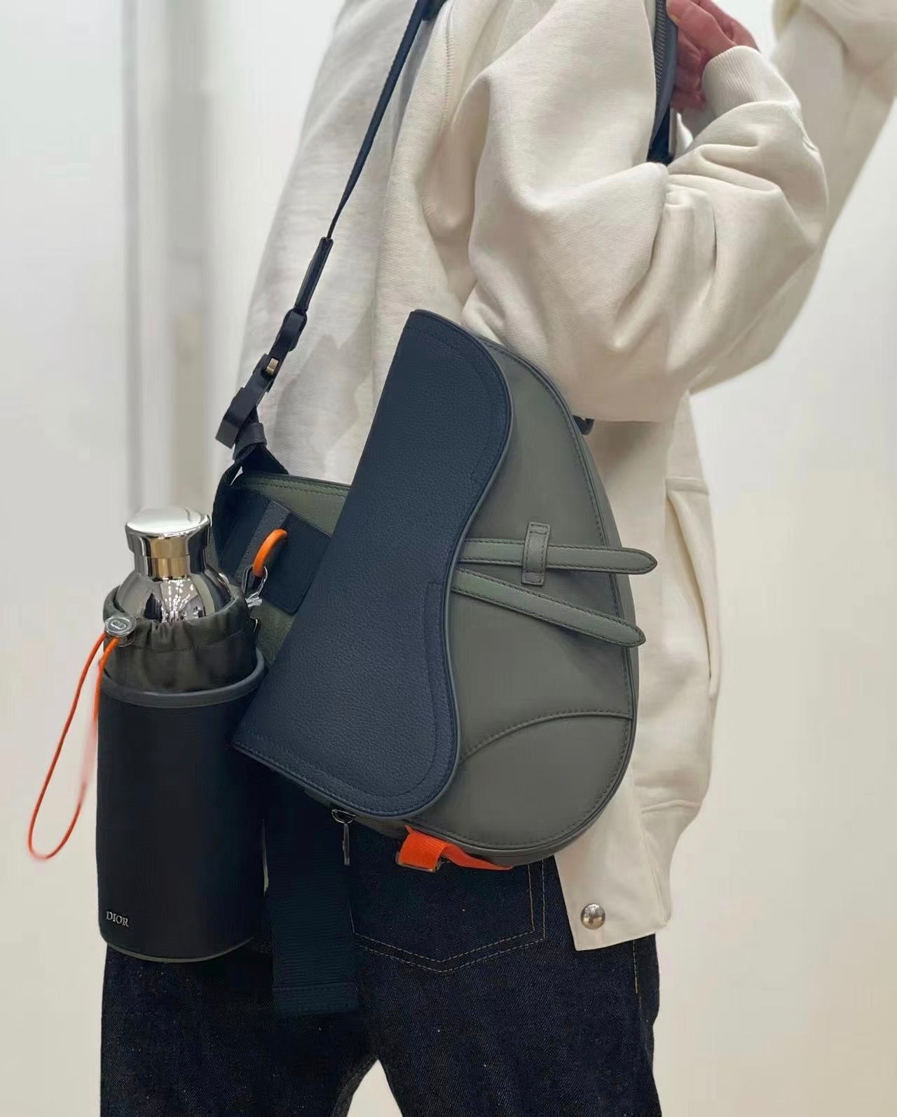 Dior - Saddle Bag Sacai Collaboration - Leather - Green - (mini)