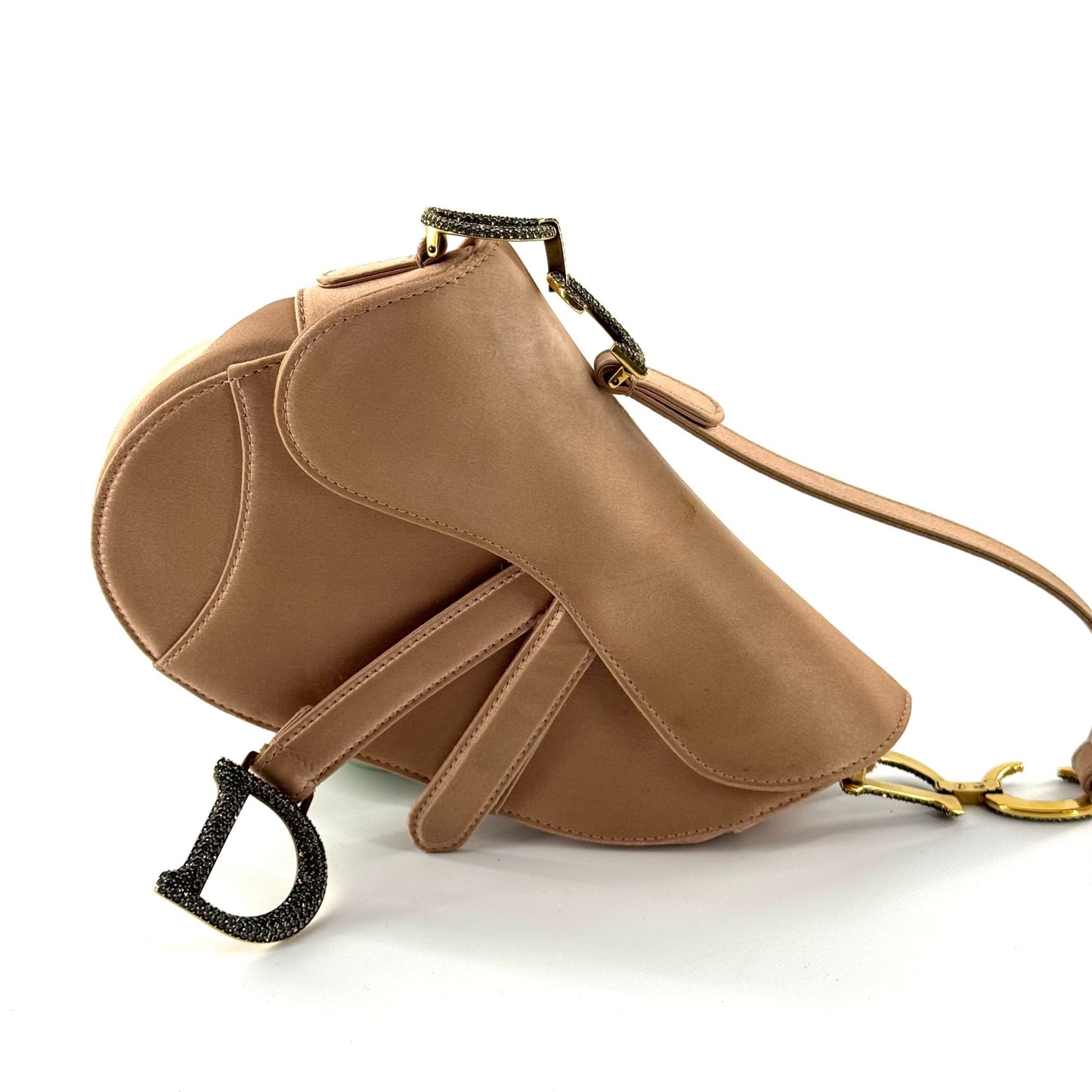 Dior - Saddle Bag - Satin - Beige - (medium)
