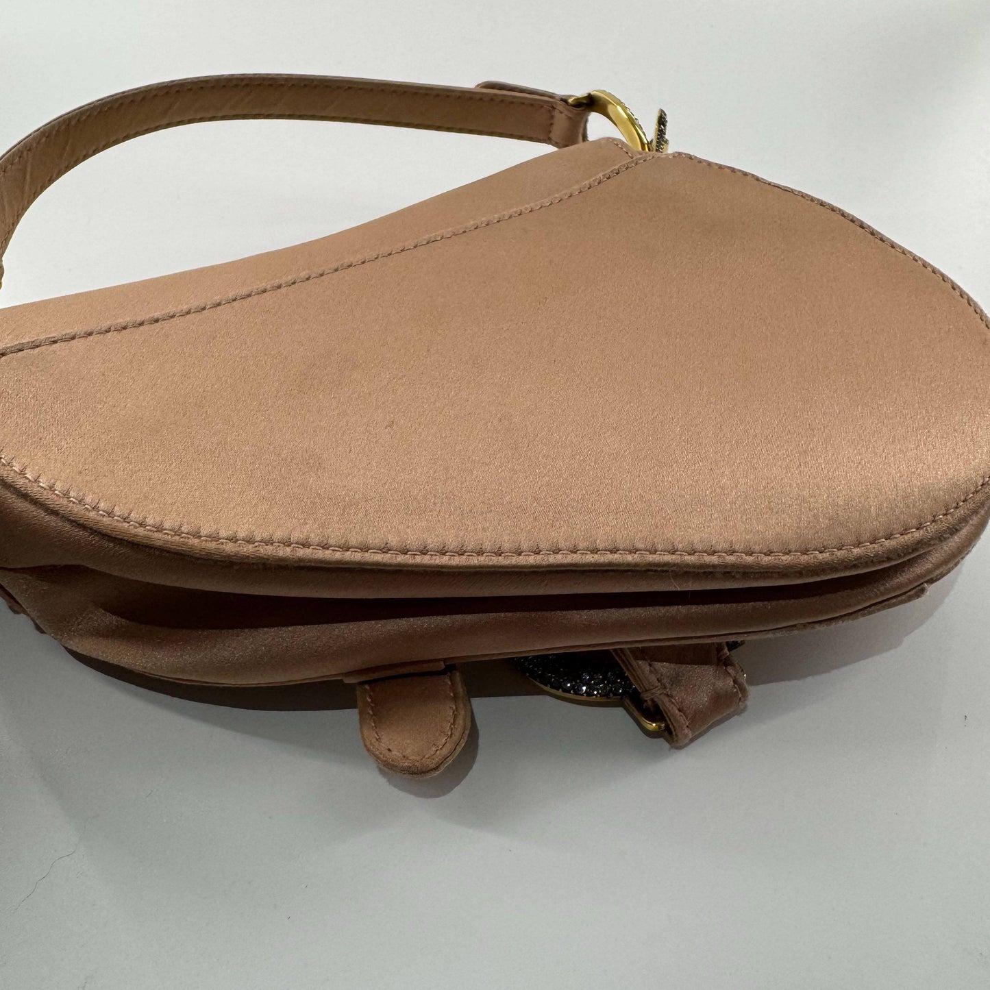 Dior - Saddle Bag - Satin - Beige - (medium)