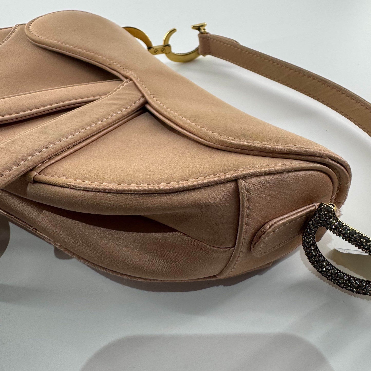 Dior - Saddle Bag - Satin - Beige - (medium)