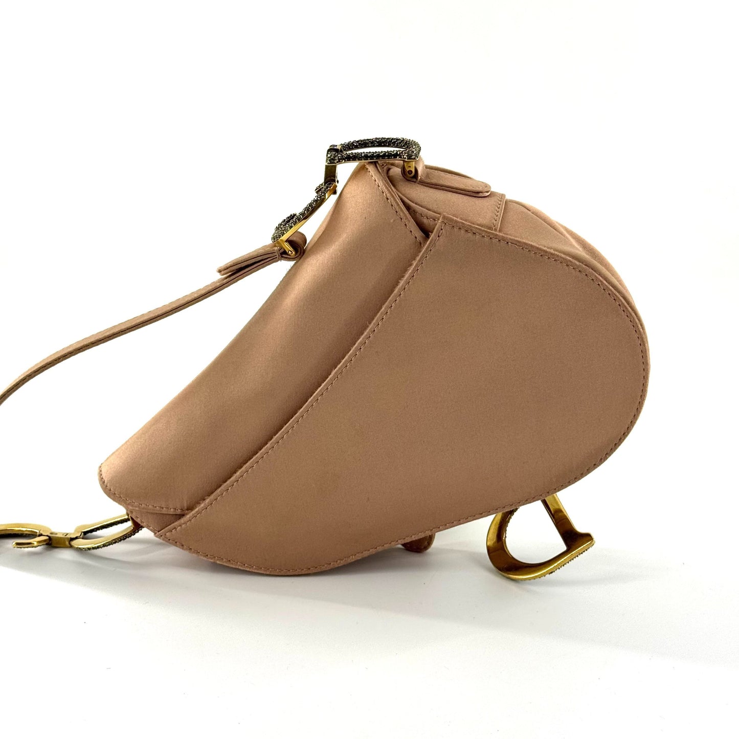Dior - Saddle Bag - Satin - Beige - (medium)