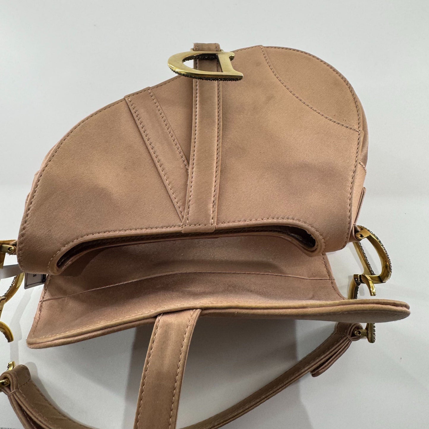 Dior - Saddle Bag - Satin - Beige - (medium)