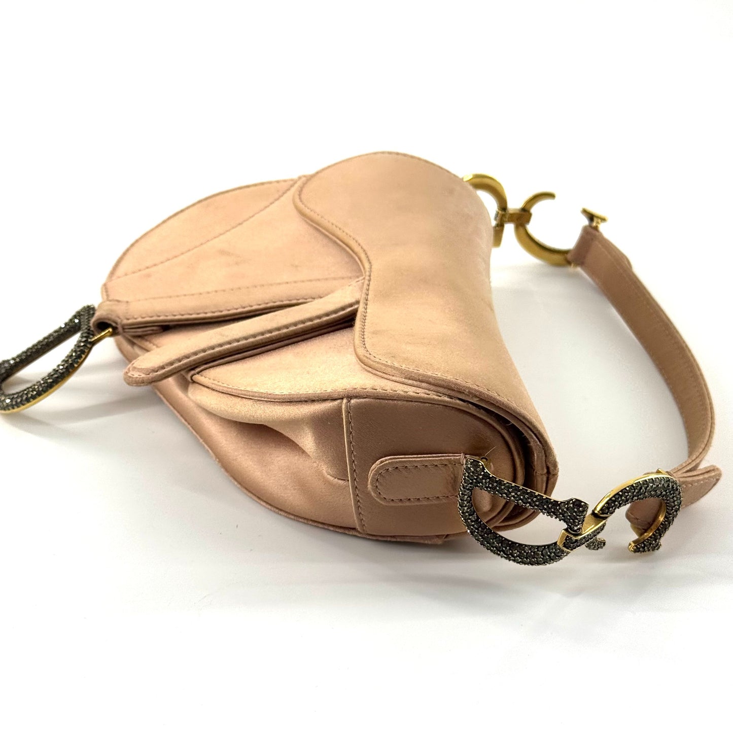 Dior - Saddle Bag - Satin - Beige - (Small)