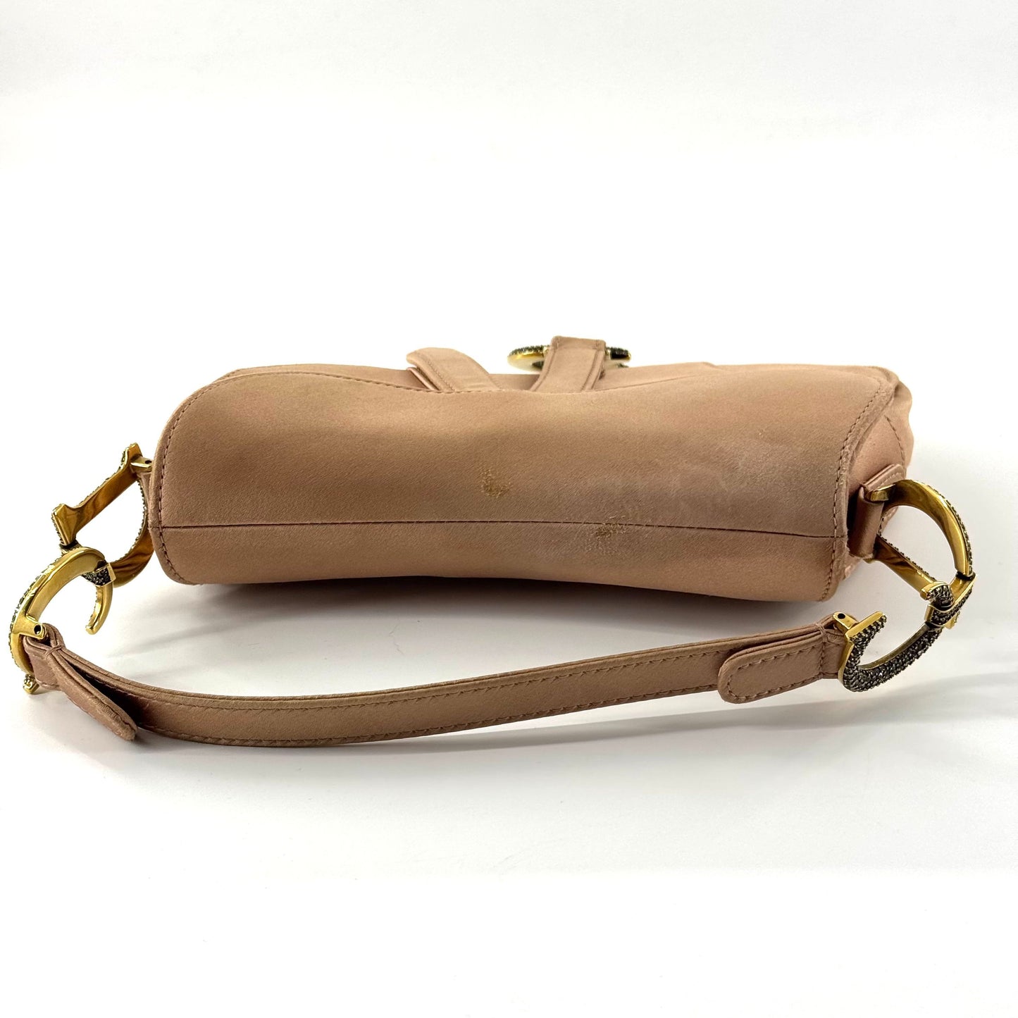 Dior - Saddle Bag - Satin - Beige - (Small)