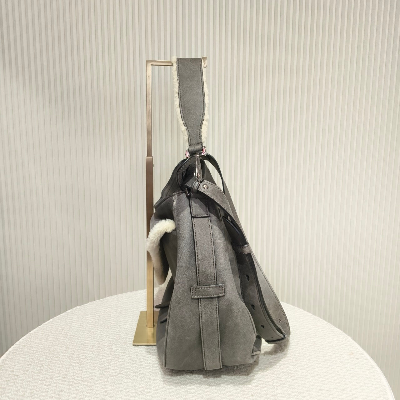 Dior - Saddle bag - Suede - Grey - (Other)