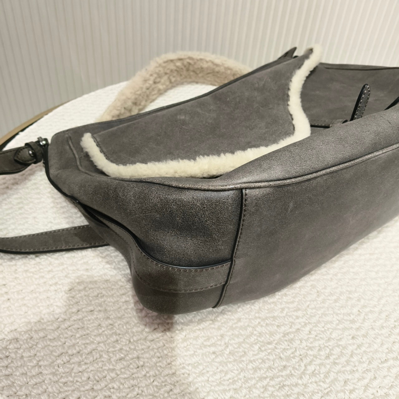 Dior - Saddle bag - Suede - Grey - (Other)