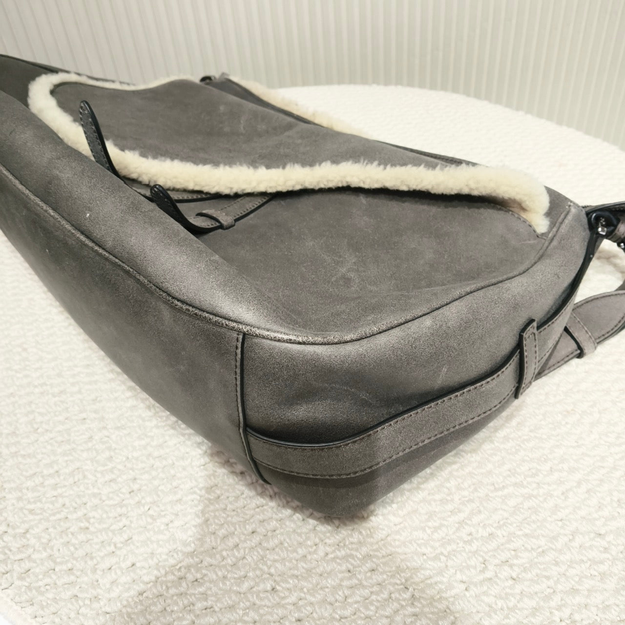 Dior - Saddle bag - Suede - Grey - (Other)