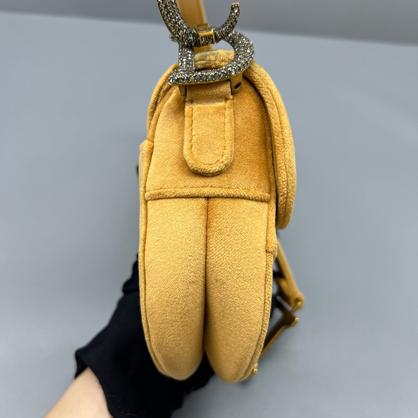 Dior - Saddle Bag - Velvet - Yellow - (small)