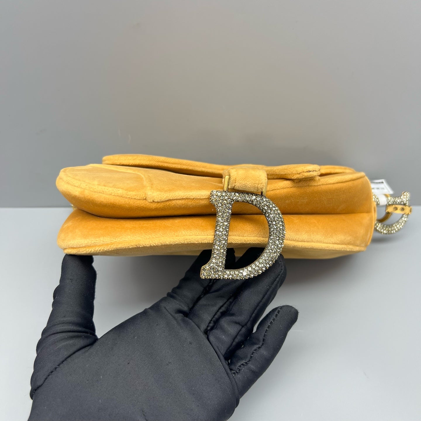 Dior - Saddle Bag - Velvet - Yellow - (small)