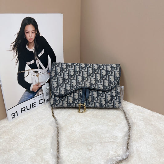 Dior - Saddle Bag Wallet - Cloth - Multicolour - (mini)