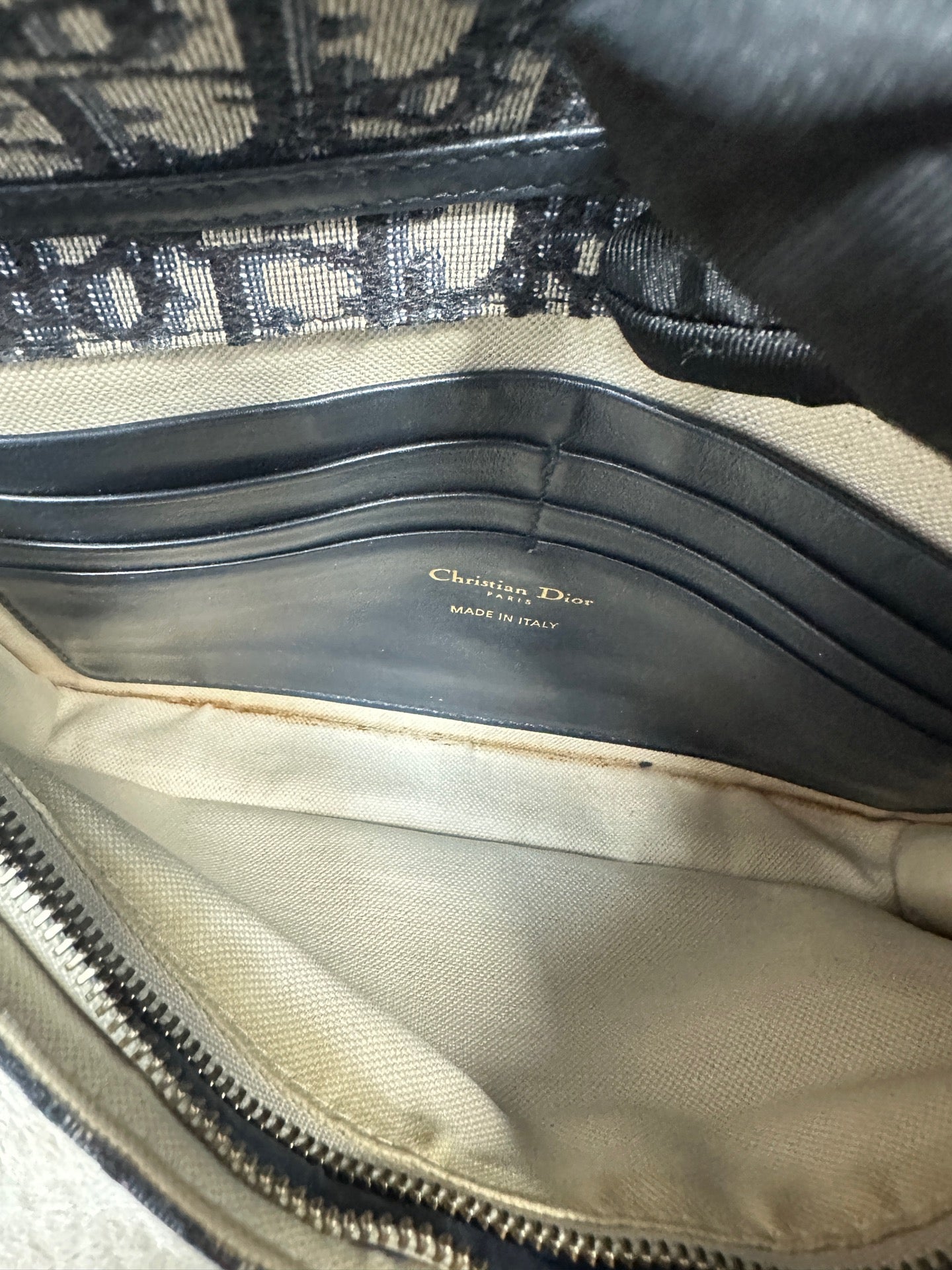 Dior - Saddle Bag Wallet - Cloth - Multicolour - (mini)