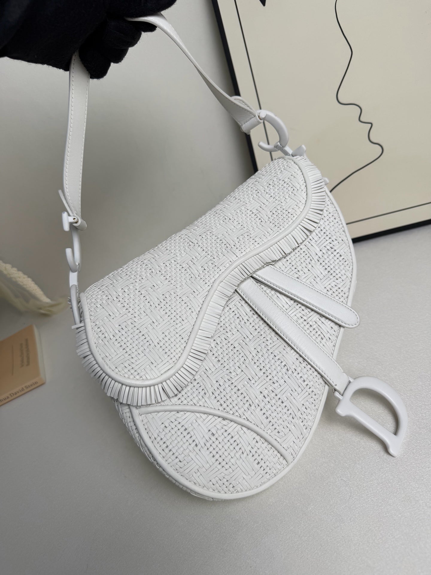 Dior - Saddle Bag - Wicker - White - (medium)