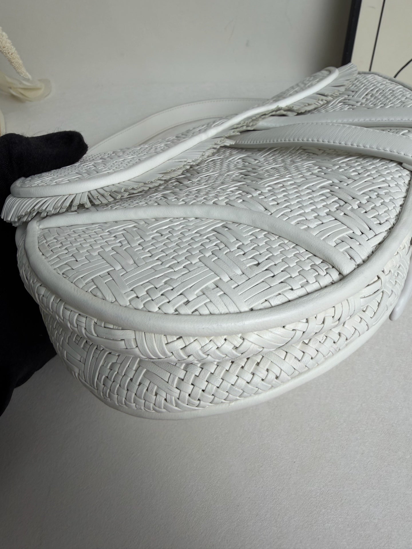 Dior - Saddle Bag - Wicker - White - (medium)