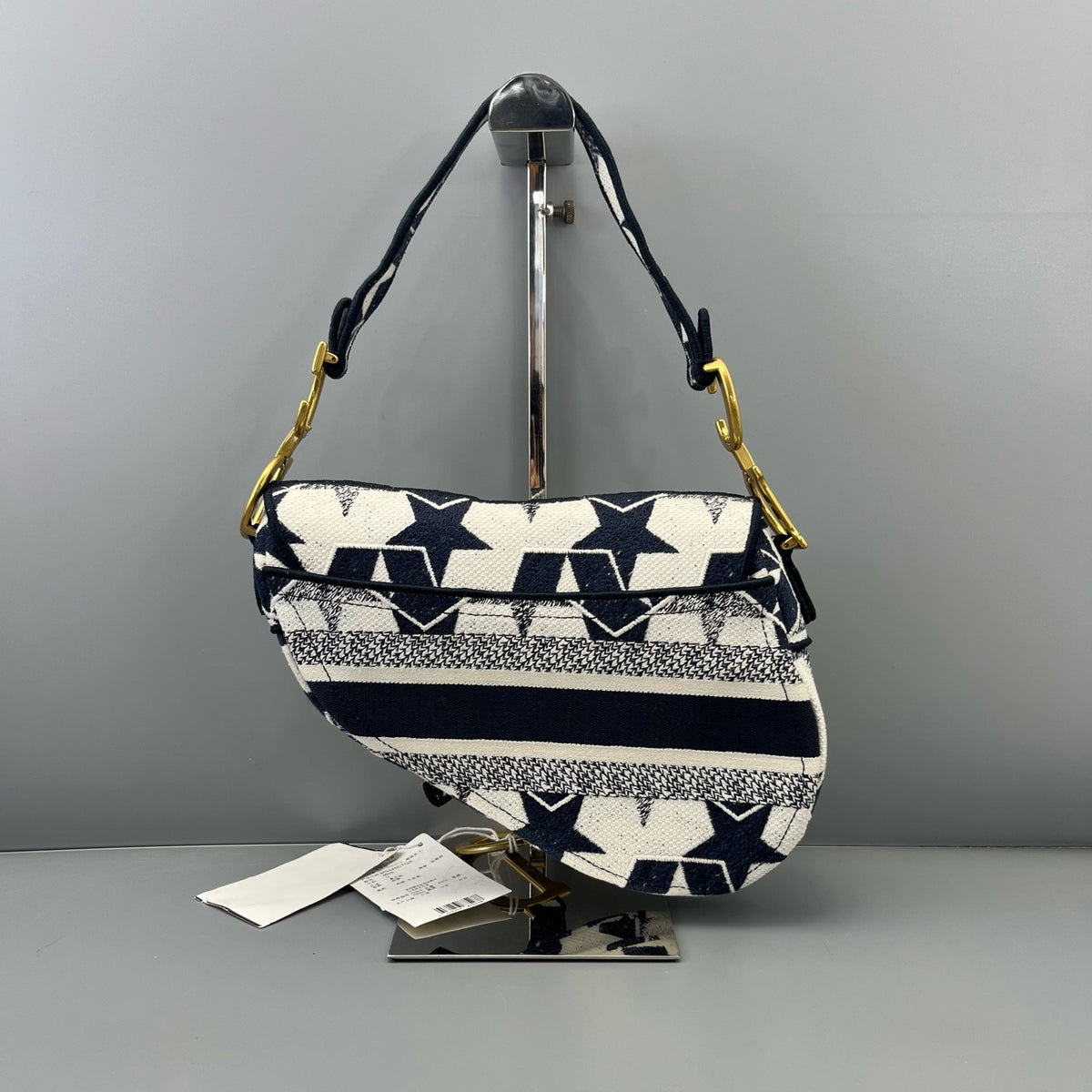 Dior - Saddle Bag with Star Embroidery - Cloth - Multicolour - (medium)