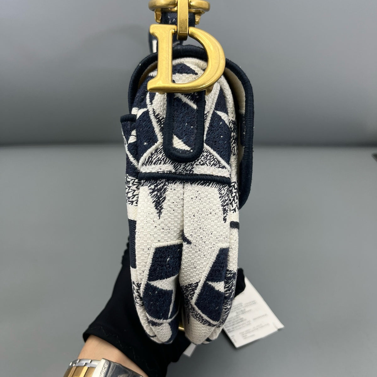 Dior - Saddle Bag with Star Embroidery - Cloth - Multicolour - (medium)