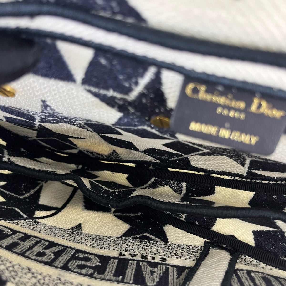 Dior - Saddle Bag with Star Embroidery - Cloth - Multicolour - (medium)