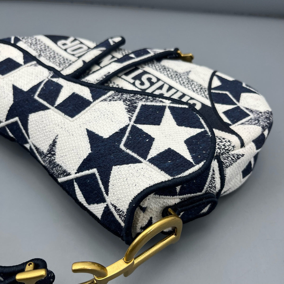 Dior - Saddle Bag with Star Embroidery - Cloth - Multicolour - (medium)