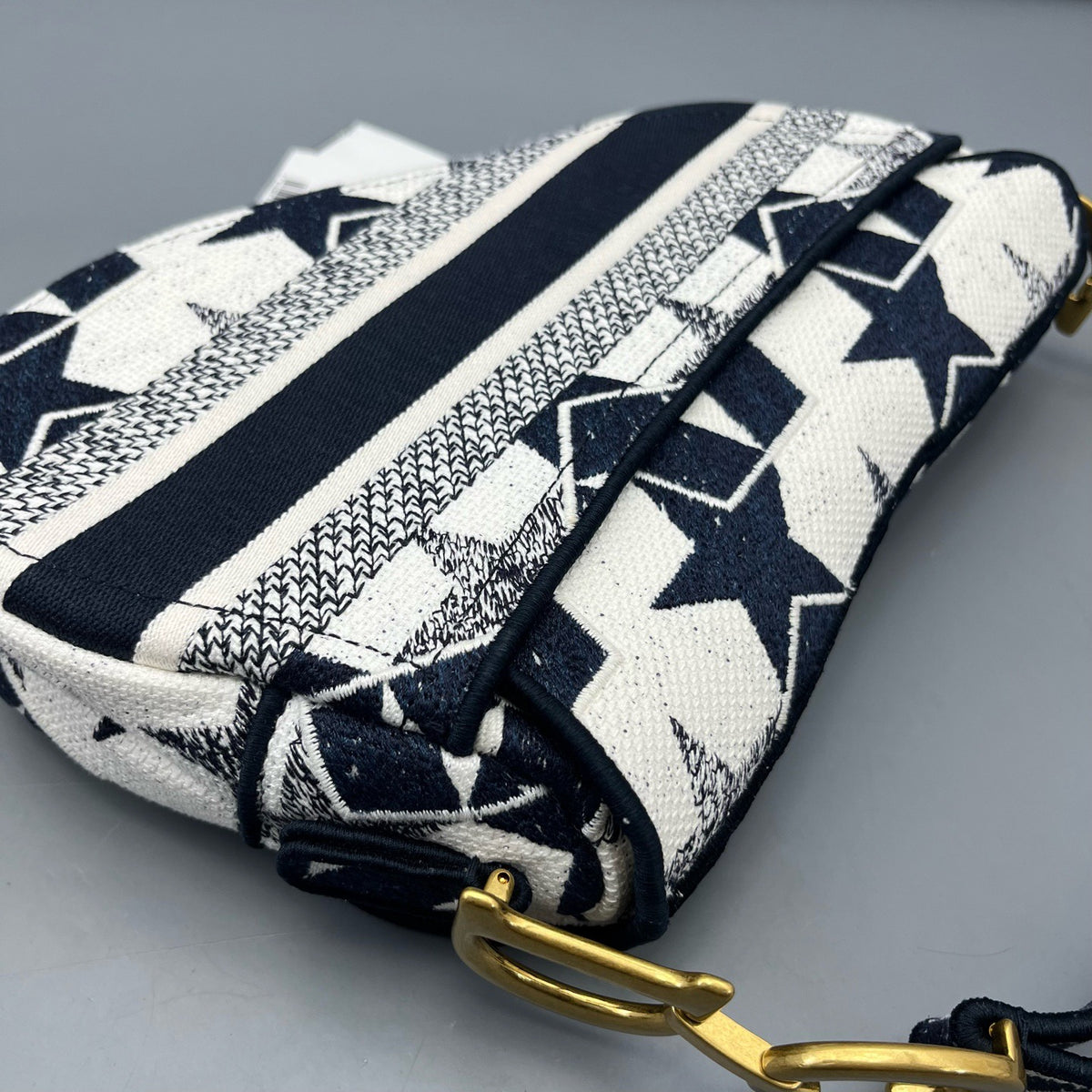 Dior - Saddle Bag with Star Embroidery - Cloth - Multicolour - (medium)