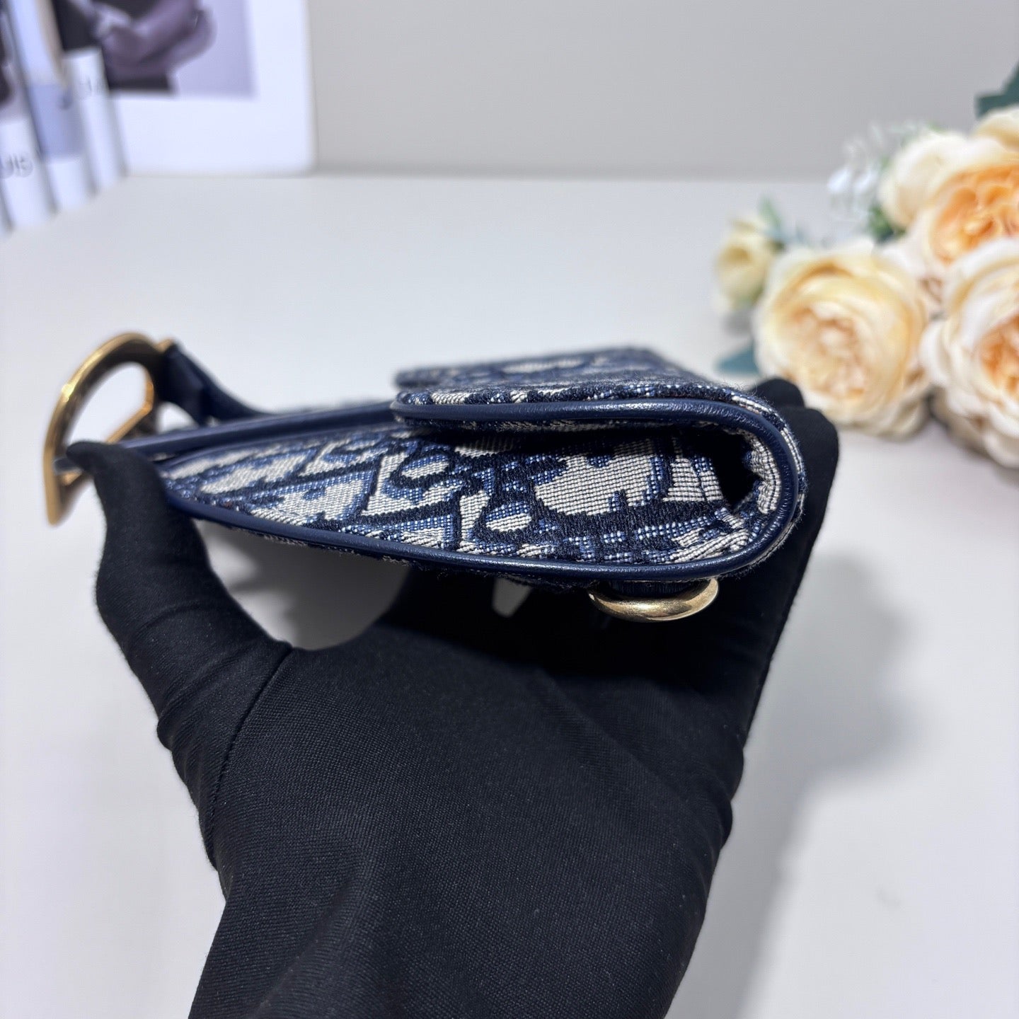 Dior - Saddle Belt Bag - Cloth - Brown - (mini)