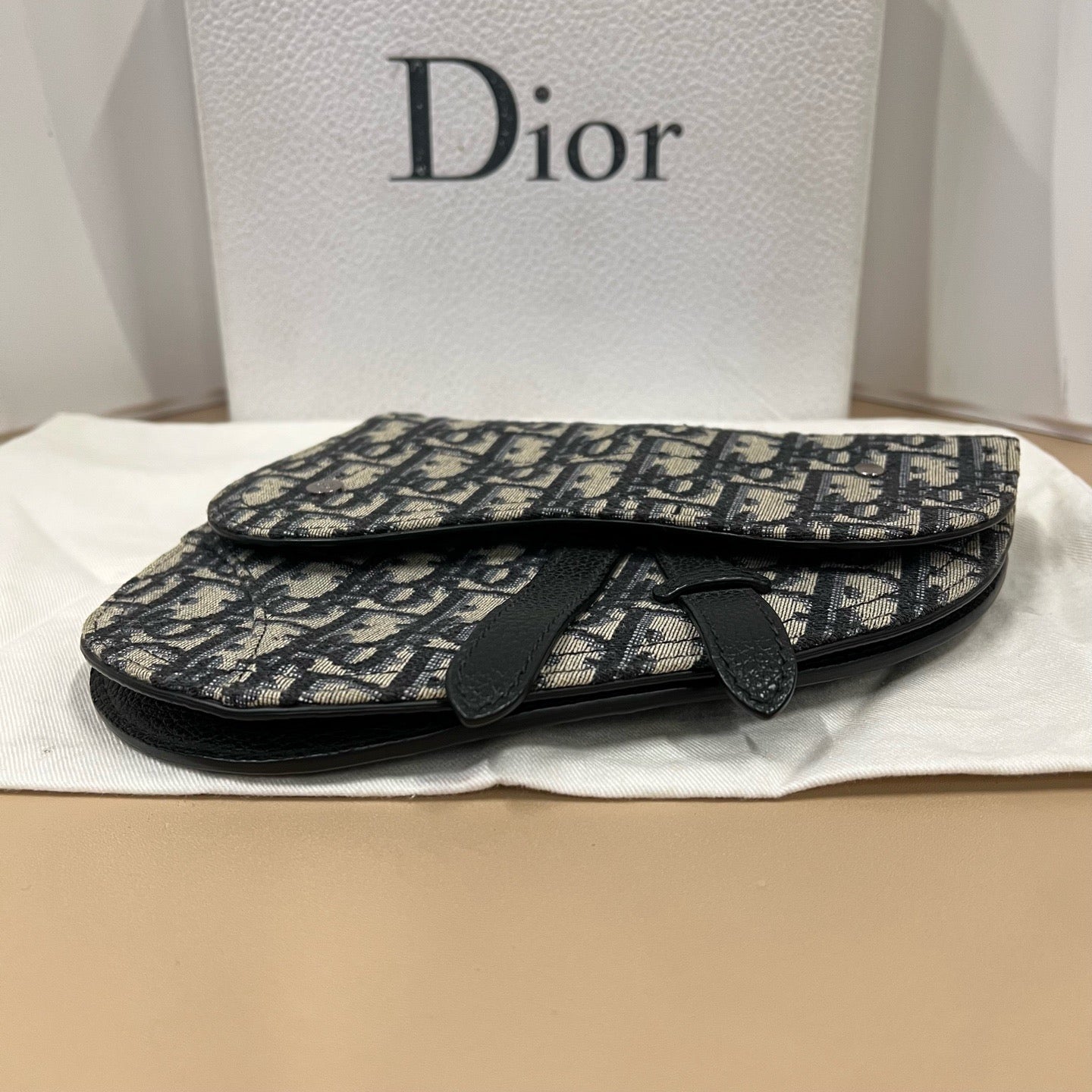 Dior - Saddle belt bag - Cloth - Brown - (mini)