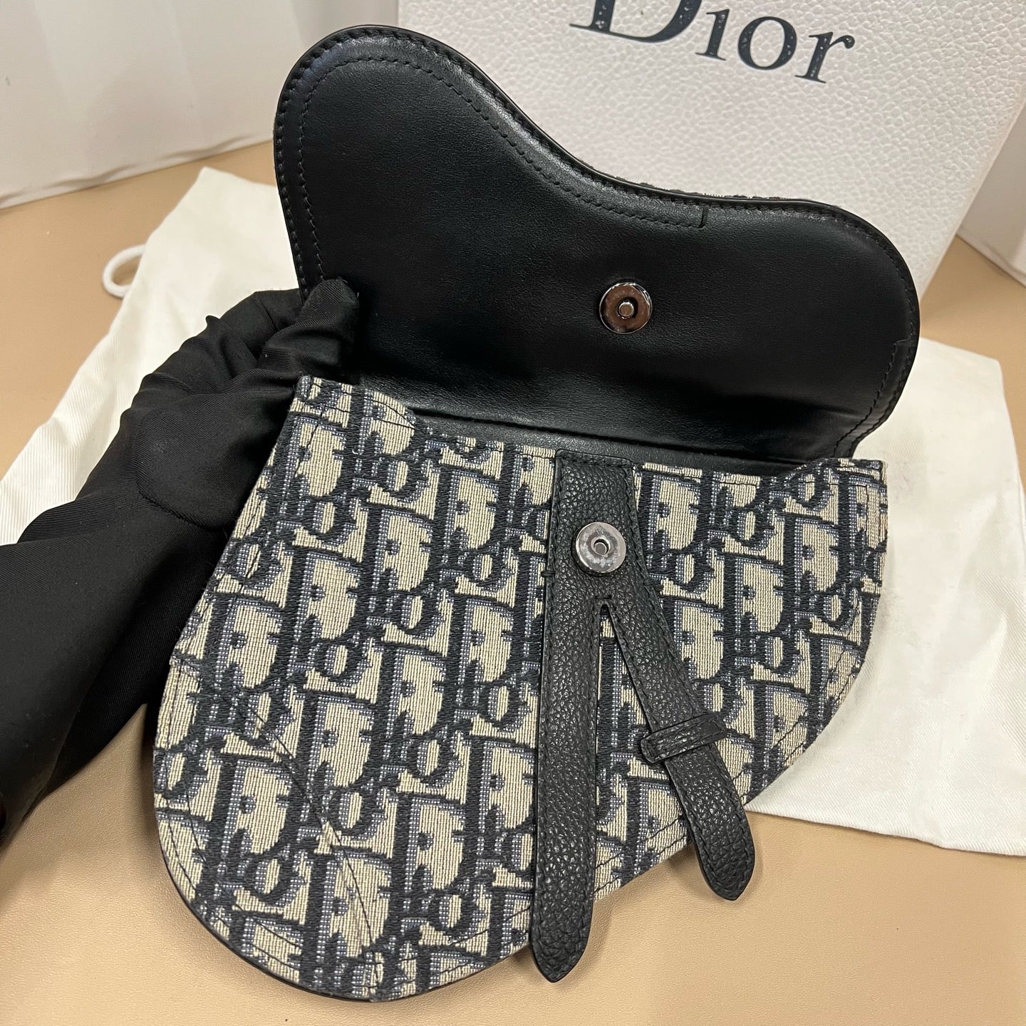 Dior - Saddle belt bag - Cloth - Brown - (mini)