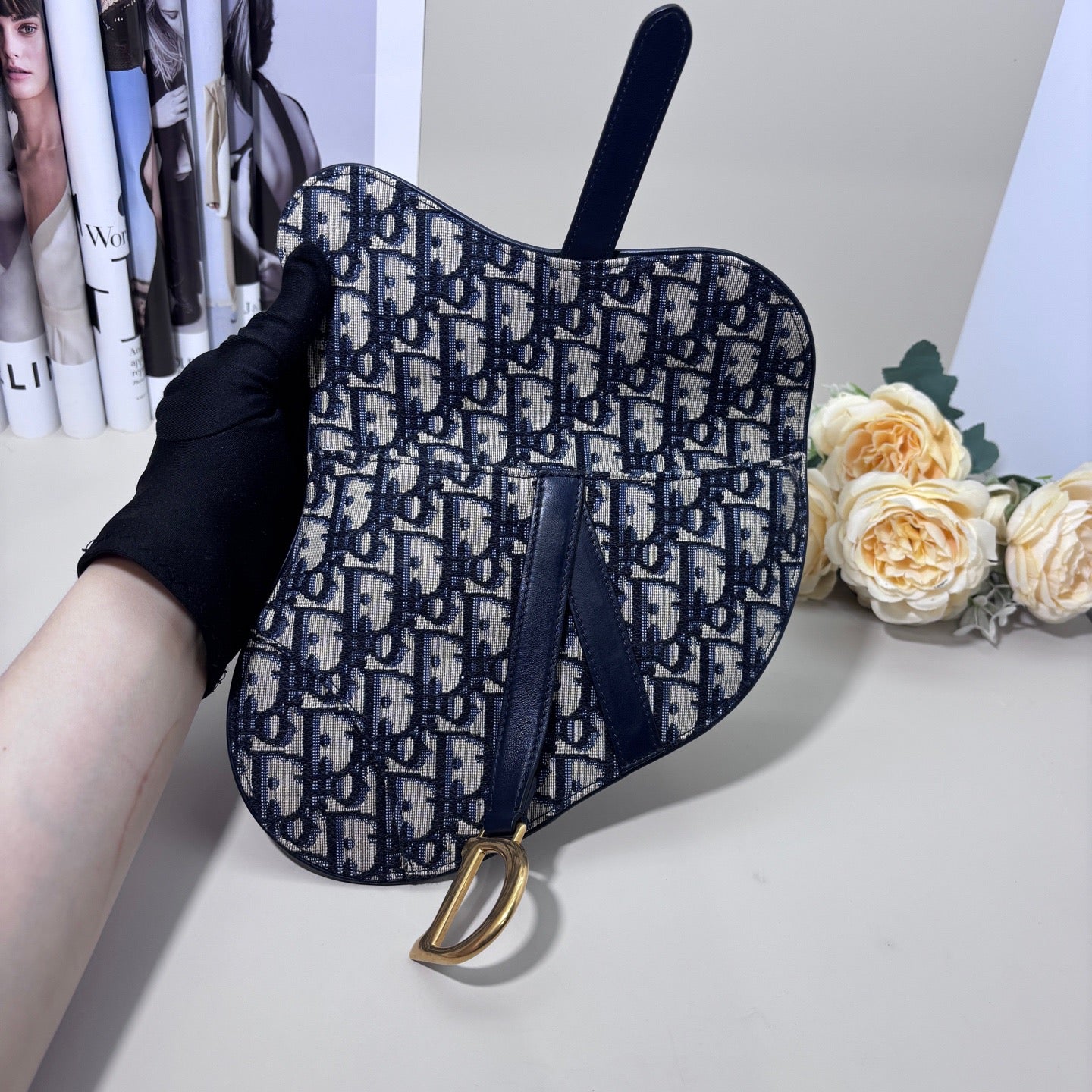 Dior - Saddle Belt Bag - Cloth - Brown - (mini)