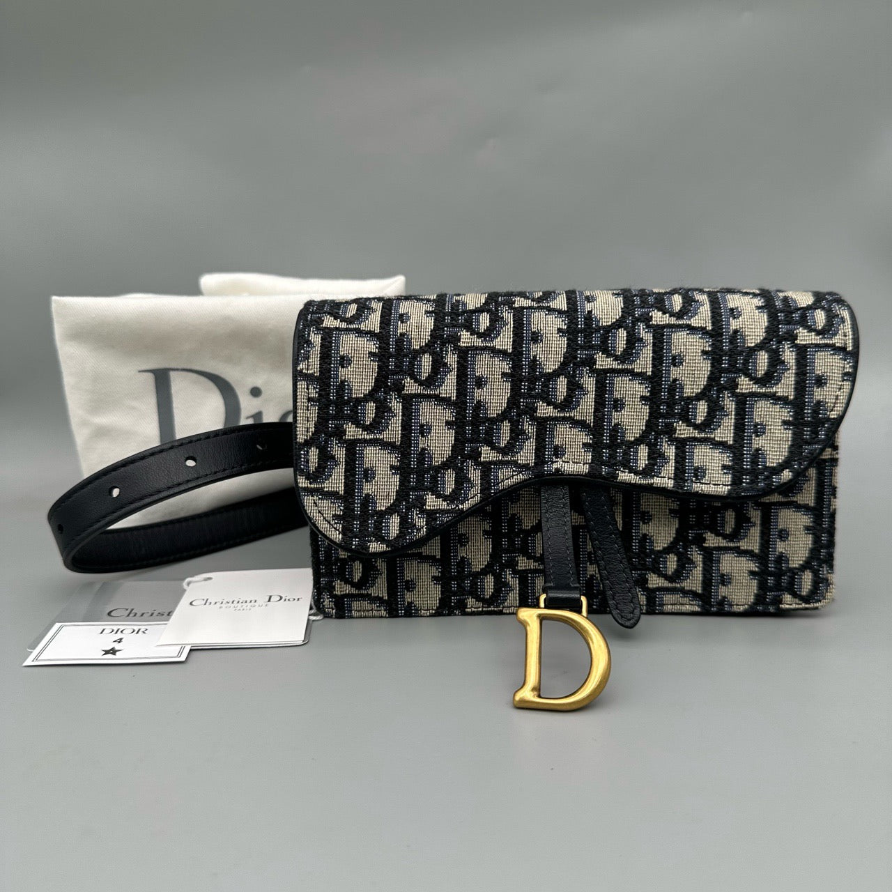 Dior - Saddle Belt Bag - Cloth - Multicolour - (mini)