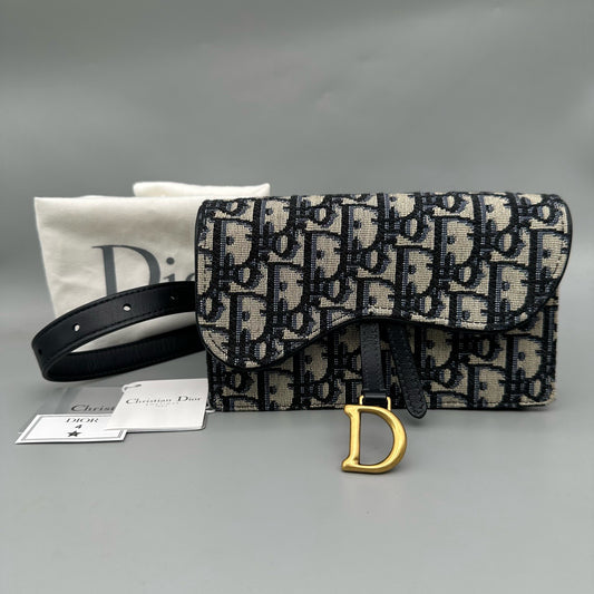 Dior - Saddle Belt Bag - Cloth - Multicolour - (mini)