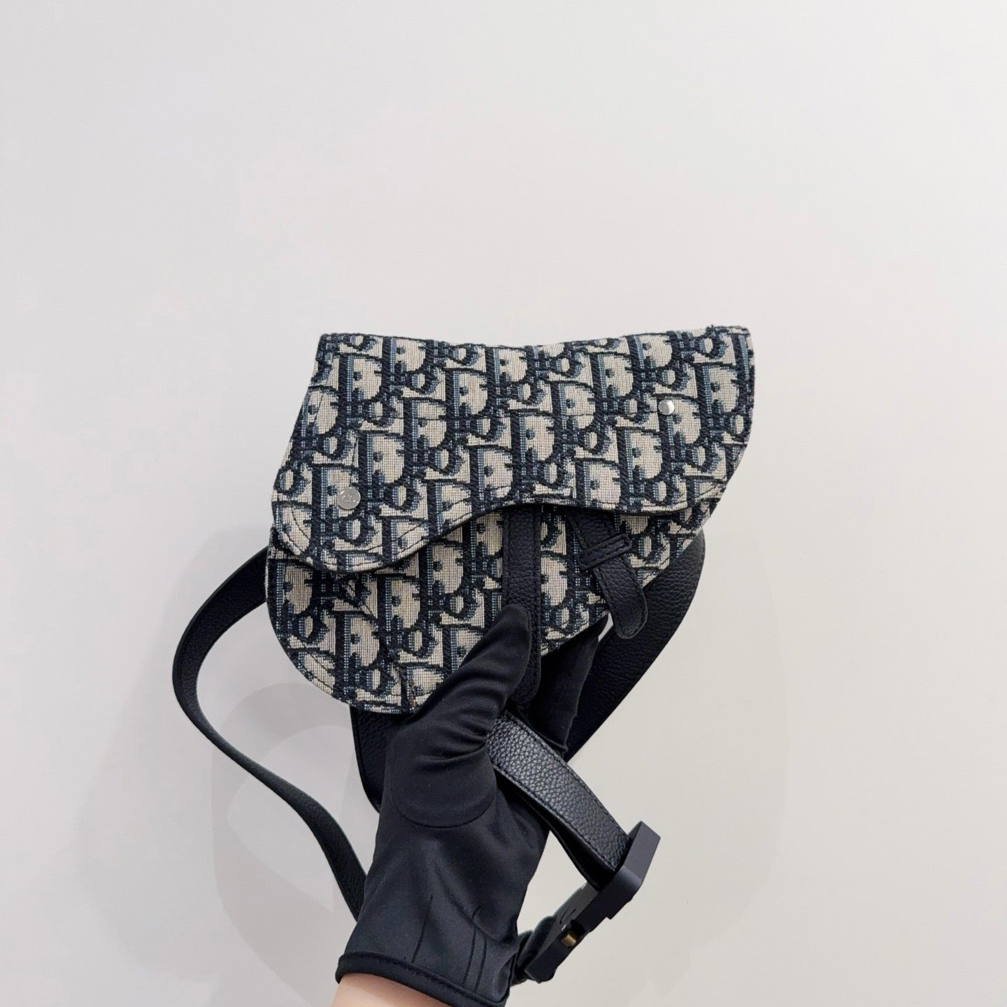 Dior - Saddle Belt Bag - Denim - Blue - (mini)