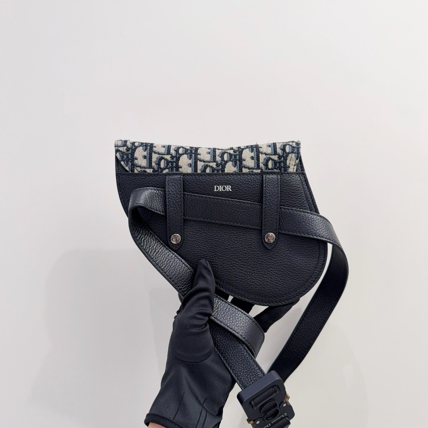 Dior - Saddle Belt Bag - Denim - Blue - (mini)
