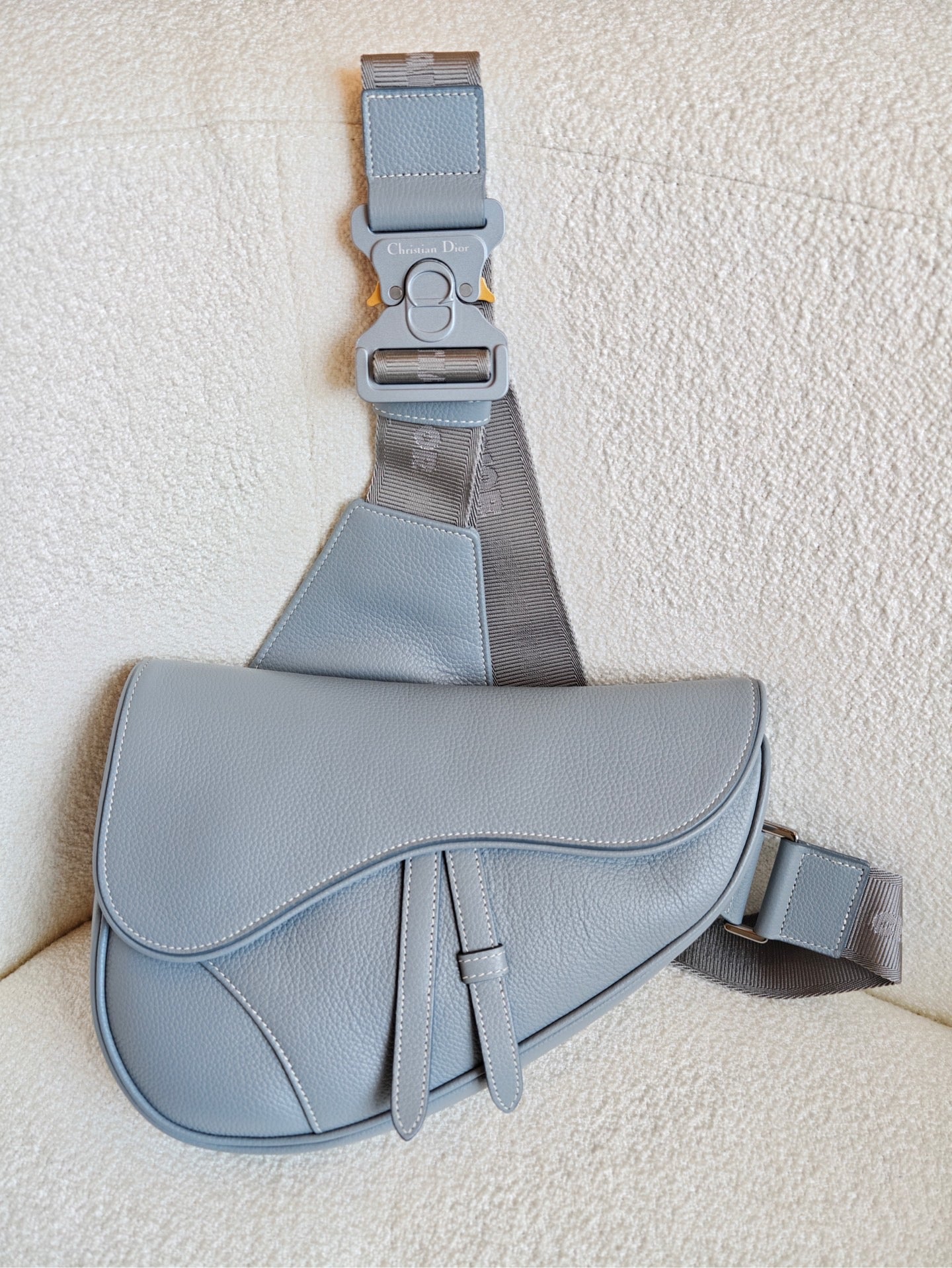 Dior - Saddle - Calfskin - Grey - (mini)