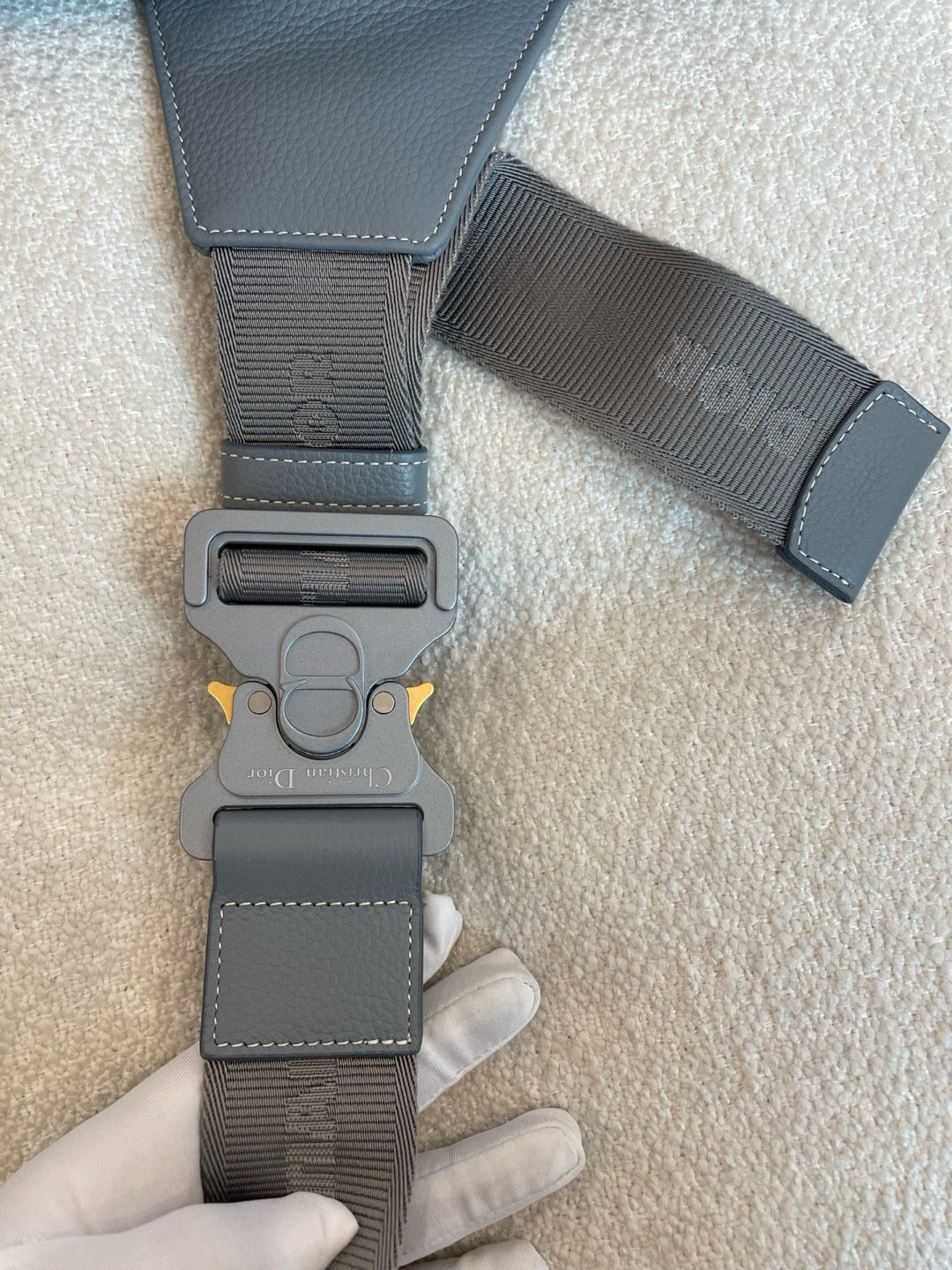 Dior - Saddle - Calfskin - Grey - (mini)