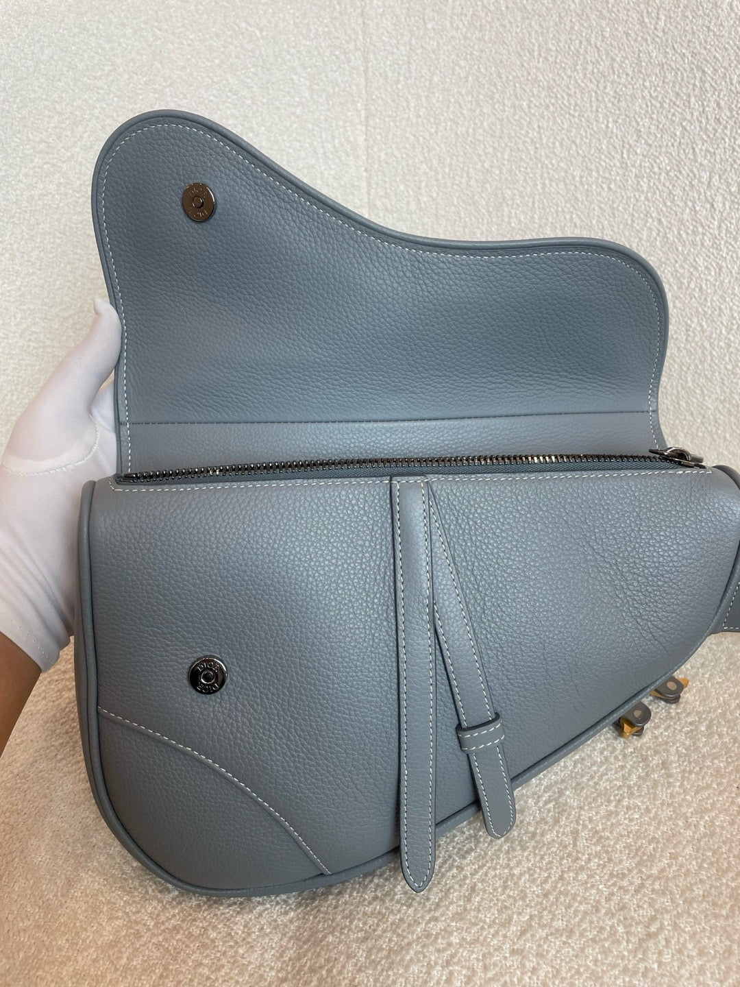 Dior - Saddle - Calfskin - Grey - (mini)