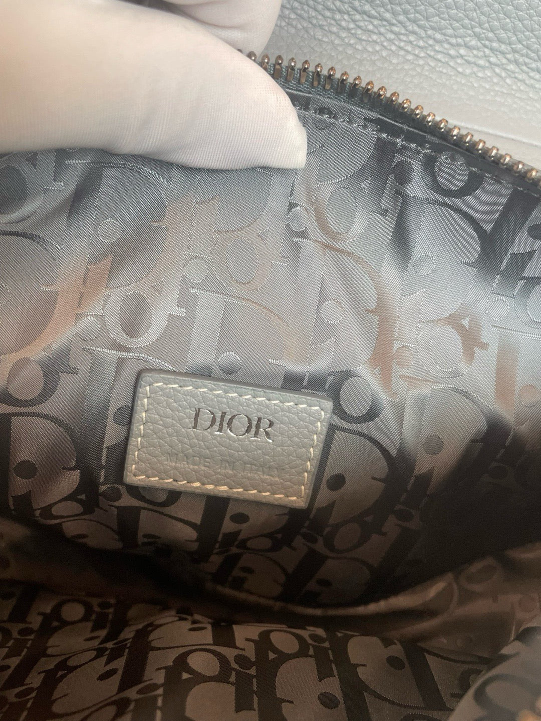Dior - Saddle - Calfskin - Grey - (mini)
