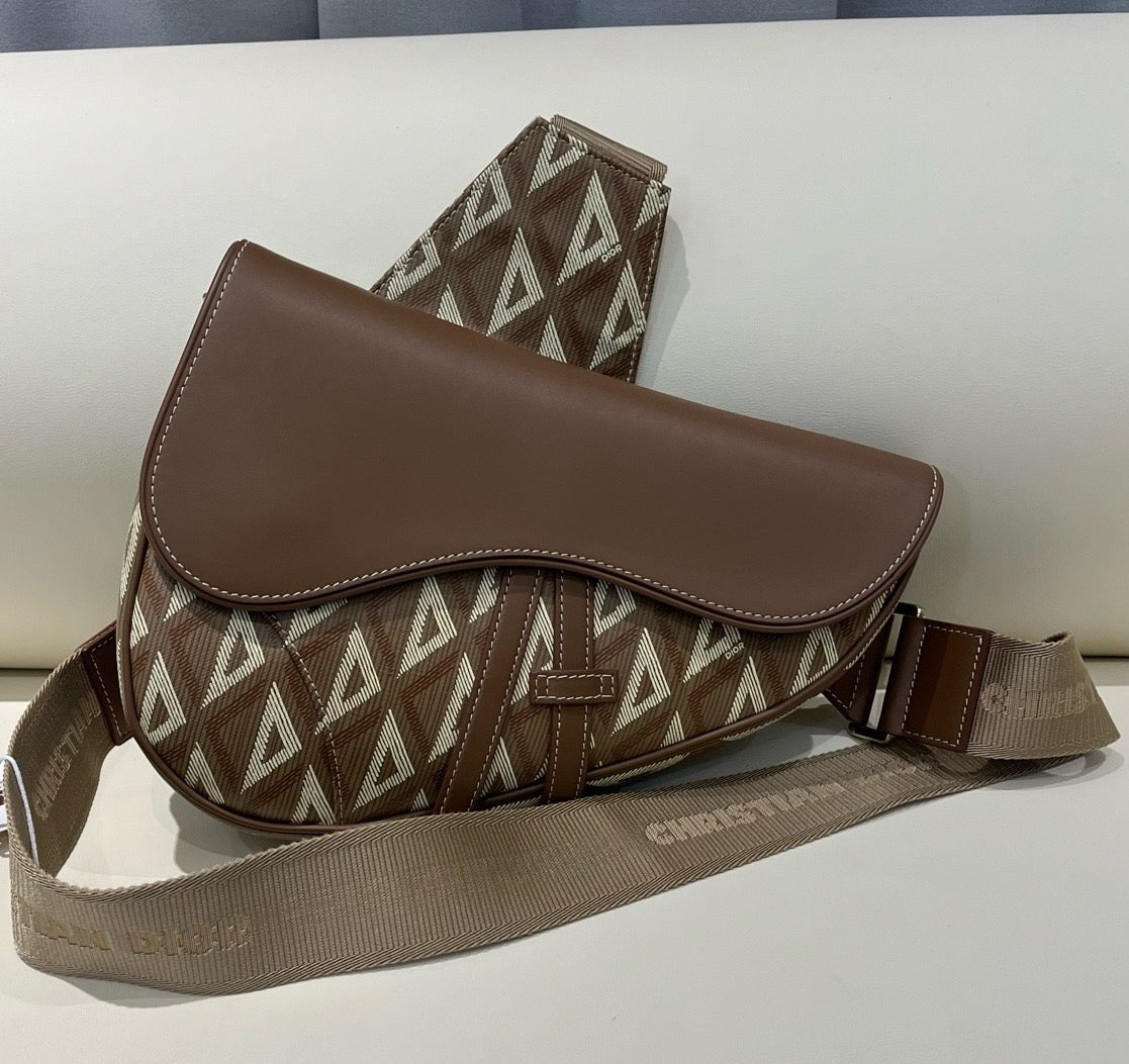 Dior - Saddle CD Diamond - Cloth - Brown