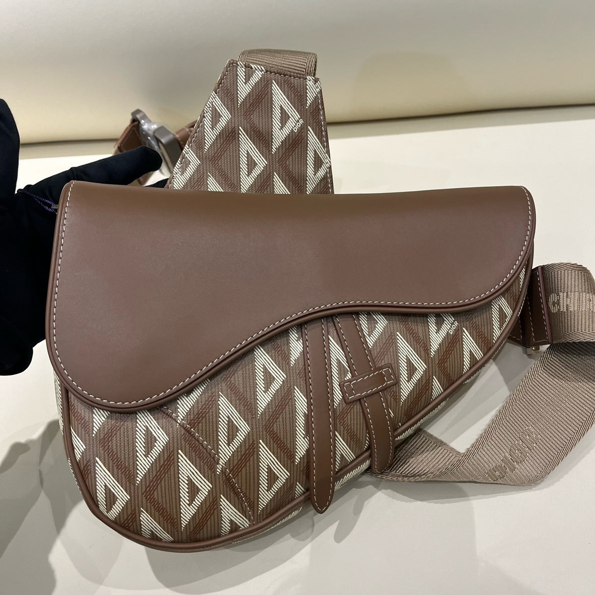 Dior - Saddle CD Diamond - Cloth - Brown