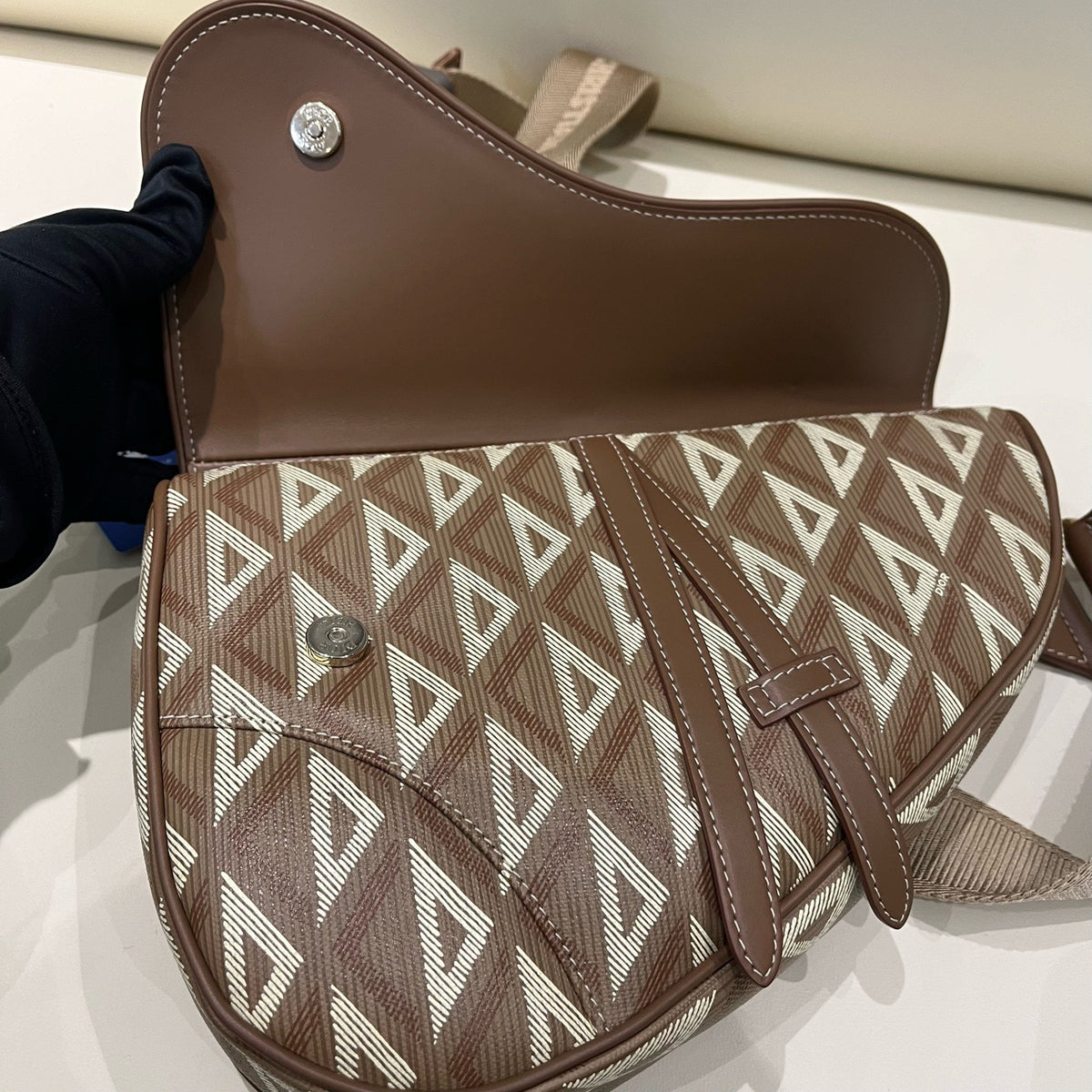 Dior - Saddle CD Diamond - Cloth - Brown