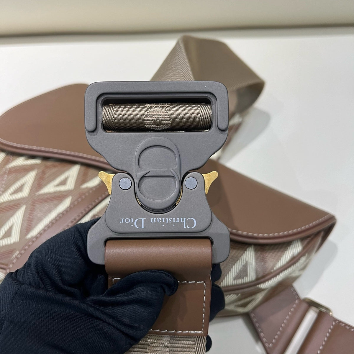 Dior - Saddle CD Diamond - Cloth - Brown