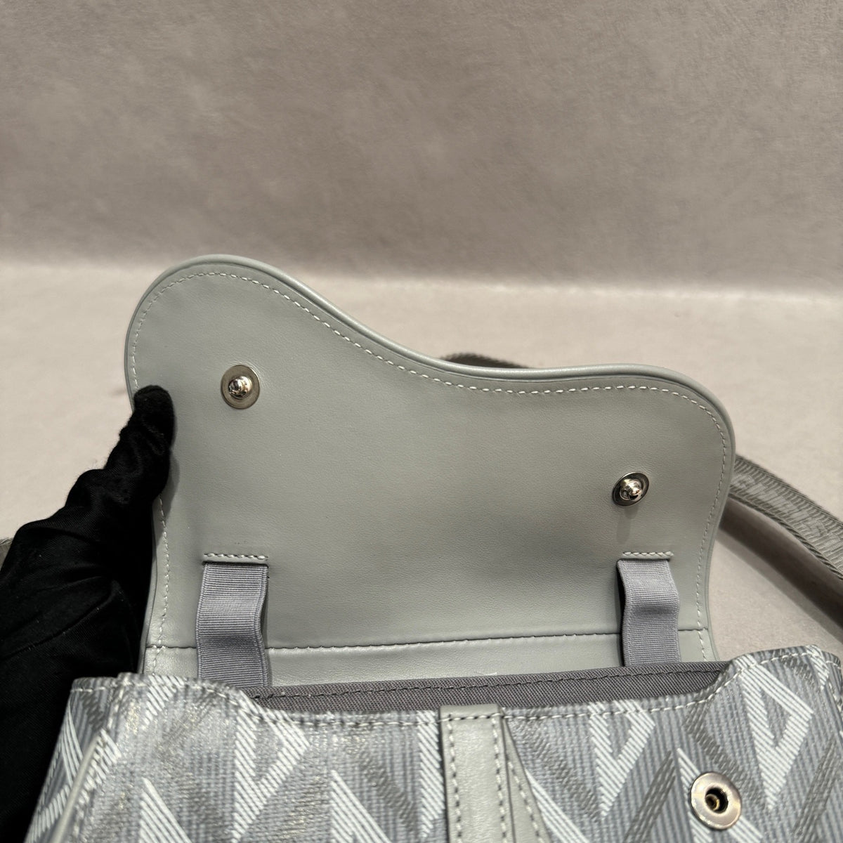 Dior - Saddle CD Diamond Mini - Cloth - Grey - (mini)