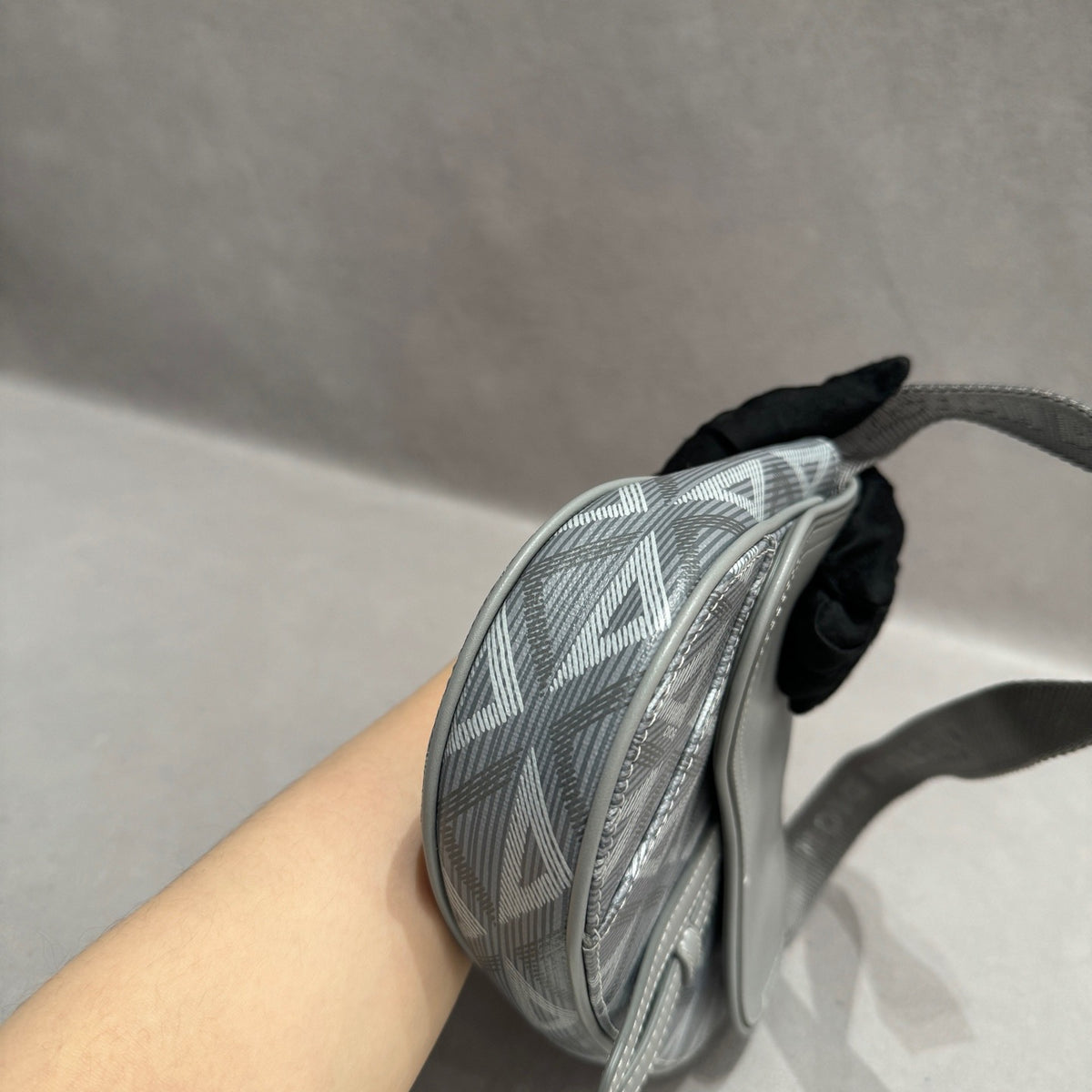 Dior - Saddle CD Diamond Mini - Cloth - Grey - (mini)